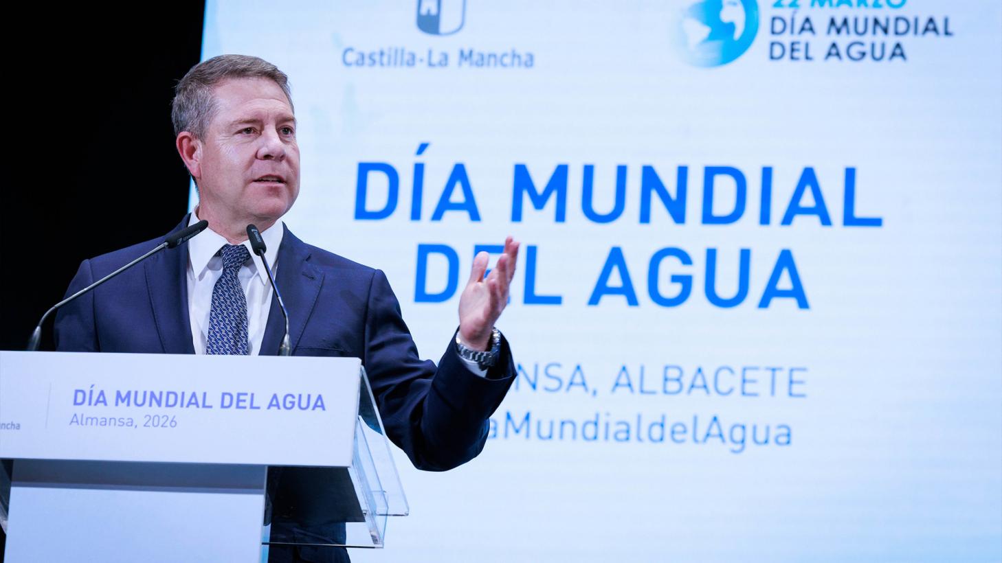 El jefe del Ejecutivo regional ha hecho estas declaraciones en el marco del acto institucional del Día Mundial del Agua