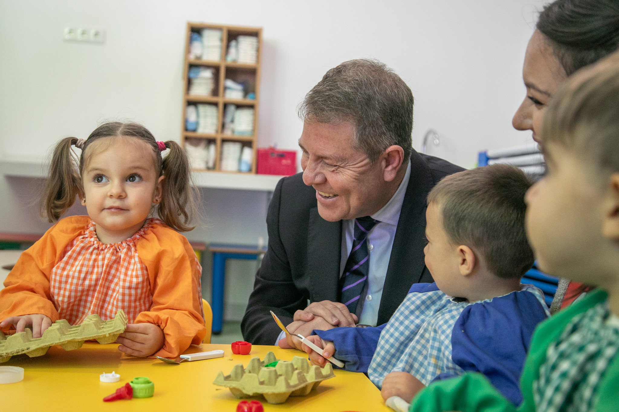 El presidente García-Page fija el objetivo de alcanzar la universalización de la educación gratuita de 2-3 años en los dos próximos cursos