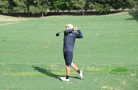 Jugando al golf