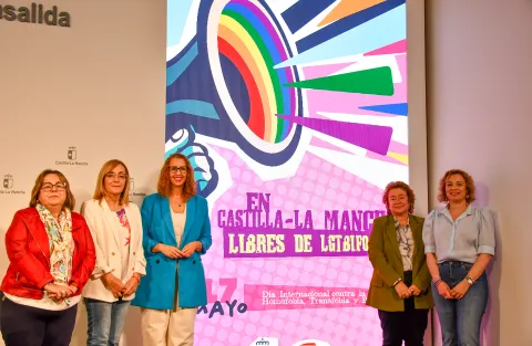La consejera de Igualdad, Sara Simón, presenta los primeros reconocimientos por el Día contra la LGTBIfobia, en el Palacio de Fuensalida