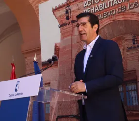 José Manuel Caballero en la presentación del proyecto de rehabilitación del Convento de Santo Domingo de Villanueva de los Infantes
