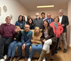 La Consejera de Bienestar Social durante su visita al Centro de Mayores Puertollano I