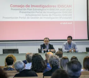 El consejero de Sanidad, Jesús Fernández Sanz, en la presentación del Plan Estratégico del Instituto de Investigación Sanitaria de Castilla-La Mancha (IDISCAM)