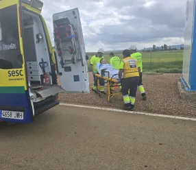Un total de 50 efectivos de los grupos de emergencia participan en el simulacro del Plan de Emergencia Exterior de Exolum en Almodóvar del Campo