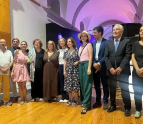 Carmen Teresa Olmedo en la inauguración de la exposición 'Lope para todos'