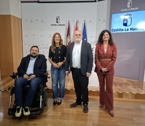 Momentos previos a la presentación