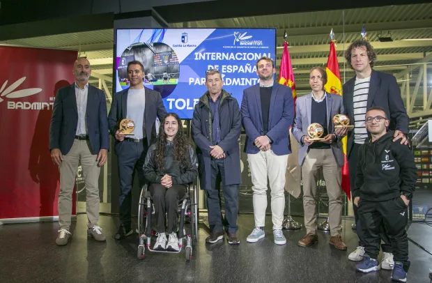 Carlos Yuste en la presentación del Campeonato Internacional de España de Parabádminton