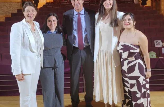 José Caro en el 50 aniversario del IES 'Mercurio' de Almadén