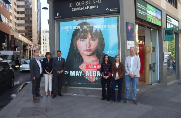 José Manuel Caballero presentando en Madrid el concierto que Aitana ofrecerá en Albacete
