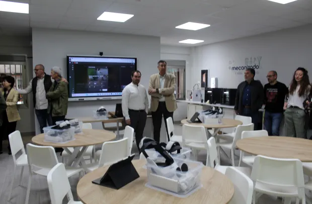 José Caro-Inauguración aula ATECA IES 'Torreón del Alcázar'