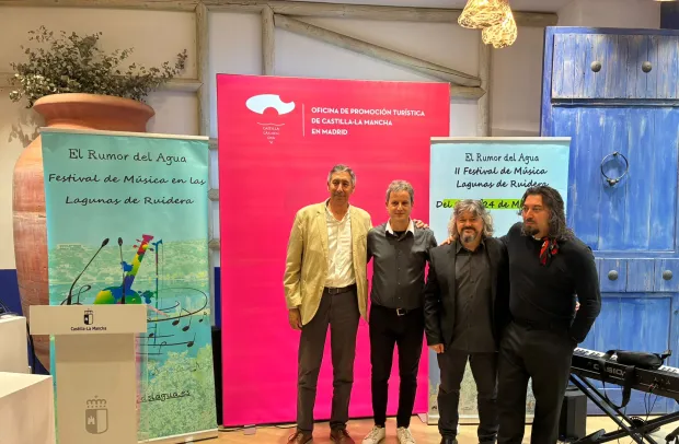 José Caro en la presentación en Madrid del Festival el Rumor del Agua