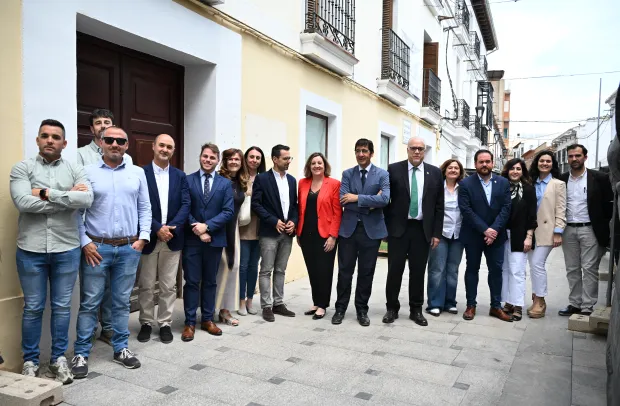 José Manuel Caballero y Patricia Franco han visitado el proyecto de la Oficina Emplea de Manzanares