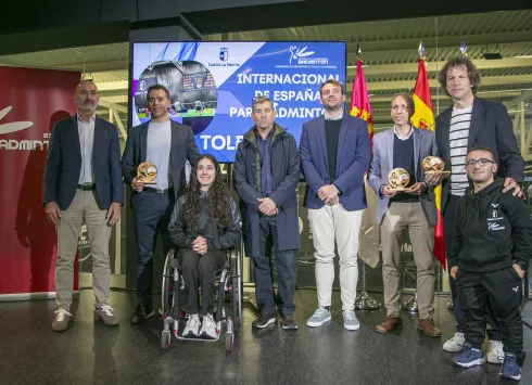Carlos Yuste en la presentación del Campeonato Internacional de España de Parabádminton