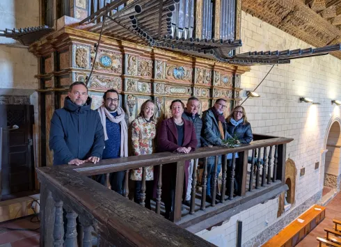 Carmen Teresa Olmedo en el concierto de la SMR en Cardenete