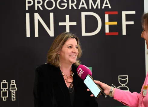 Patricia Franco en la firma del Protocolo Interministerial por la Industria de la Defensa que se celebra en el Ministerio de Industria y Turismo en Madrid