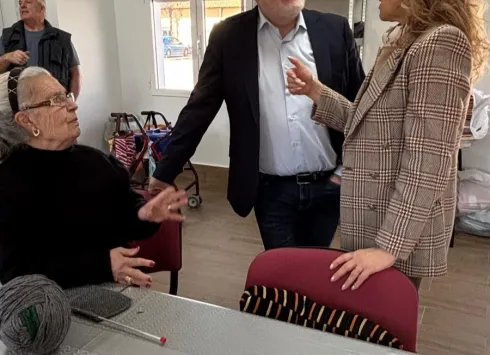 Un momento en el centro de mayores de Vianos