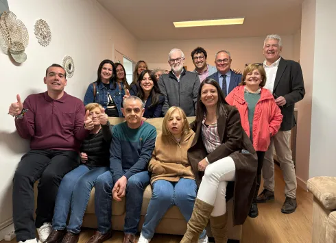 La Consejera de Bienestar Social durante su visita al Centro de Mayores Puertollano I