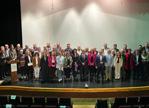 el director general de Desarrollo Rural, José Juan Fernández, durante la conmemoración del décimo Aniversario de la Comunidad de Usuarios de Aguas Subterráneas (CUAS) Lillo‑Quintanar