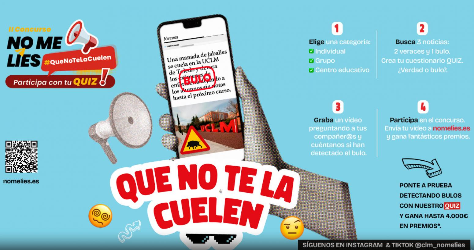 Imagen del artículo El concurso 'No me Líes', promovido por el Gobierno regional para luchar contra la desinformación, bulos y 'fake news', registra el doble de participantes que en 2023