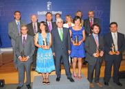 Barreda con los galardonados en los Premios de Investigación e Innovación