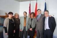 Carlos Ayala en la reunión para abordar líneas de colaboración con la DGT