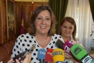 La consejera de Economía, Empresas y Empleo, Patricia Franco, se reúne con la alcaldesa de Talavera de la Reina, Tita García Élez