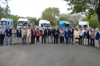 ).- La consejera de Economía, Empresas y Empleo, Patricia Franco, asiste a la inauguración de la primera Feria Nacional de Vehículos Industriales de Ocasión de Manzanares.