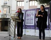 Lola Serrano en el acto del Día Internacional contra la Violencia de Género en Albacete