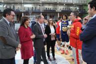 La directora general de Juventud y Deportes, Noelia Pérez, asiste a varios actos organizados por el Ayuntamiento de Guadalajara con motivo de la presencia de la selección española de Baloncesto en esta ciudad 