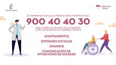 El Gobierno de Castilla-La Mancha habilita el Teléfono Social para atender consultas relacionadas con el coronavirus 