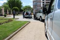 Visita al Parque Móvil de la JCCM en Albacete tras luchar contra el COVID19