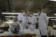 Visita a la empresa homologada de fabricación de mascarillas y batas LilloTex en Albacete