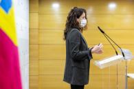 La viceconsejera de Empleo, Diálogo Social y Bienestar Laboral, Nuria Chust, comparece en rueda de prensa para analizar los datos del paro 