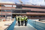 Visita al servicio de Radiología y a las obras del Complejo Hospitalario Universitario de Albacete
