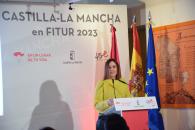 La consejera de Economía, Empresas y Empleo, Patricia Franco, presenta la participación de Castilla-La Mancha en la edición 2023 de la Feria Internacional de Turismo FITUR