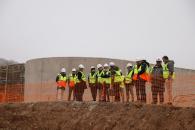 El consejero de Agricultura, Agua y Desarrollo Rural, Francisco Martínez Arroyo, visita las obras de la Estación Depuradora de Aguas Residuales de Sigüenza