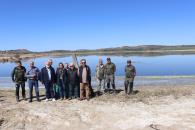 Acto de liberación de 3 ejemplares de flamencos en Pétrola