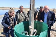 Acto de liberación de 3 ejemplares de flamencos en Pétrola