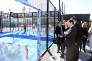 El presidente García Page en la inauguración del nuevo centro deportivo Ice Raket