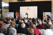 El presidente de Castilla-La Mancha, Emiliano García-Page, clausura las jornadas de envejecimiento activo y saludable, en Quintanar del Rey (Cuenca)
