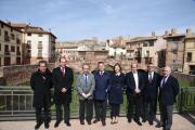 El Gobierno regional concluye las obras en el paseo de los Adarves de Molina de Aragón y anuncia mejoras en el transporte del Señorío