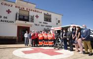 Visita al Puesto de Mando de Cruz Roja Española en La Roda