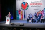 El jefe del Ejecutivo de Castilla-La Mancha, Emiliano García-Page, preside en el Auditorio Municipal de Tarancón, la entrega de los Reconocimientos a la Iniciativa Social de Castilla-La Mancha 2021. 