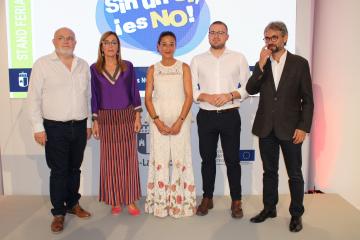 Presentación de la campaña "Sin un Sí, ¡Es No!" en la Feria de Albacete
