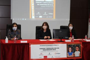 La consejera de Igualdad y portavoz del Gobierno regional, Blanca Fernández, inaugura la VII Escuela de Pensamiento Feminista de Castilla-La Mancha que se celebra bajo el título ‘Feminismo y coeducación para una transformación social’ 