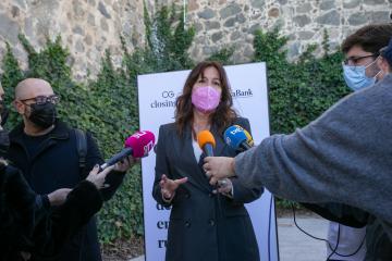 La consejera de Igualdad y portavoz del Gobierno regional, Blanca Fernández, clausura la presentación del informe ‘Coste de oportunidad de la brecha de género en el medio rural’ elaborado por Glosinggap y CaixaBank