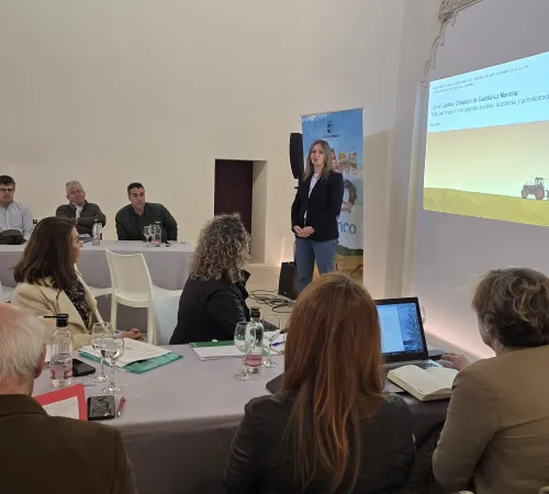 Momento de la reunión del grupo de trabajo