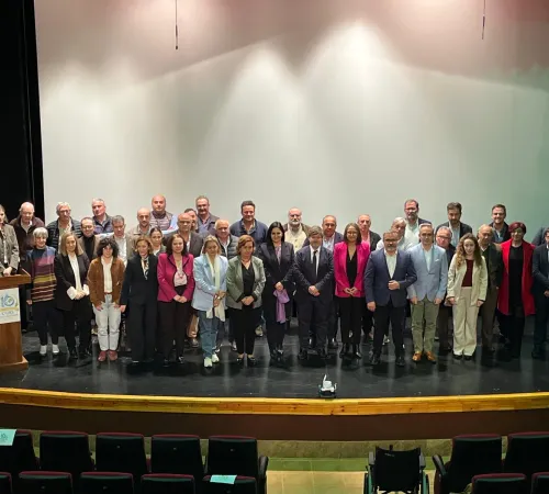 el director general de Desarrollo Rural, José Juan Fernández, durante la conmemoración del décimo Aniversario de la Comunidad de Usuarios de Aguas Subterráneas (CUAS) Lillo‑Quintanar