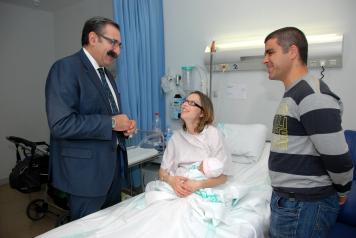 El consejero de Sanidad visita la planta de Obstetricia del Hospital Nuestra Señora del Prado de Talavera de la Reina