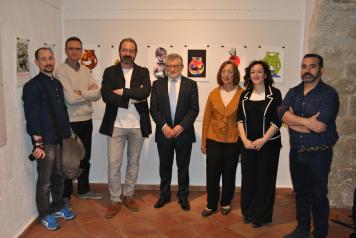 Felpeto destaca el ejemplo de colaboración de la Escuela de Arte y del Museo de Cuenca con la exposición "’Iinspirarte" que puede verse estos días